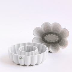 A collection of two vintage 1920s ironstone Shelley jelly moulds.