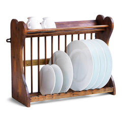 A charming 1920s country cottage plate draining rack which can either be surface stood or wall mounted.