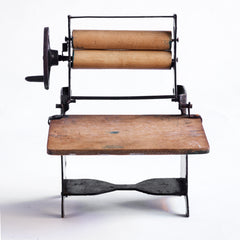 A charming Edwardian miniature doll's house mangle.