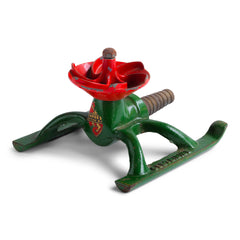 A 1930s 12/- "Centribine" lawn sprinkler, "British Made" stamped into the iron base. The sprinkler is in full working order and only requires attaching to the end of a garden hose - once turned on, the water pressure causes the sprinkler to spin round, the jets watering the garden in an even circle.
