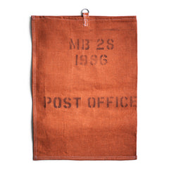 Vintage Post Office bags, each one ink stamped with "MB 25 1986 POST OFFICE" on both sides, with double-stitched seams and with a very handy hanging ring.  These beautifully made heavy-duty bags mark the end of an era, and one would make an excellent laundry bag, and could be hung on the back of a door.