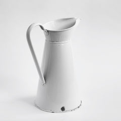 White Enamel Ewer