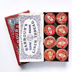 Box of Victorian Linen Thread