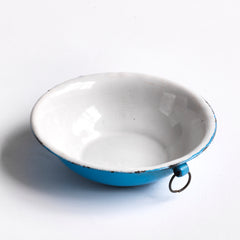 Miniature Blue Enamel Basin