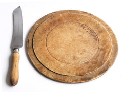 Antique Bread Board & Bread Knife