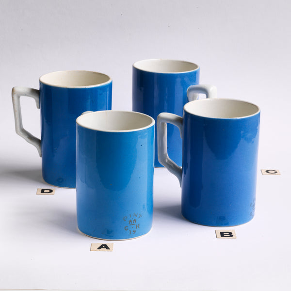 Edwardian mocha ware pub mugs A G Hendy & Co Homestore