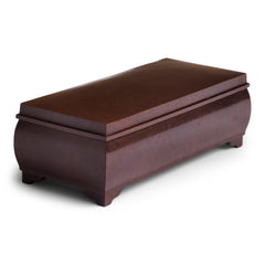 A 1930s Bakelite casket-shaped box with lid