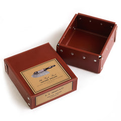 Our A G Hendy & Co branded boxes will make your gift that extra special. Constructed from vulcanized cardboard with an internal aluminium frame and rivets for extra rigidity, they were originally made for a well-known central London museum in the 1950s to be used as archive boxes.  Never used, they were recently discovered in a forgotten store room belonging to the museum.