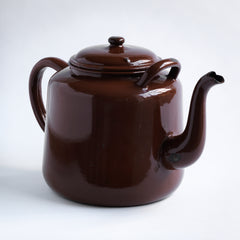 Brown  Enamel Canteen Teapot