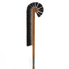 With its long waxed beech wood handle and elegant crest of tufted horse tail hair, this traditional brush is just-the-job for reaching into and around the top of cabinets, cupboards and high shelving, without the need for step ladders. It is also excellent for reaching into dado and picture rails, high level cornicing.