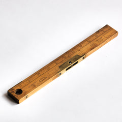 Carpenter's combined spirit level and inch rule: £45 L31cm W3.5cm Thickness 1cm