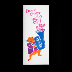 Vintage Cat Christmas Card