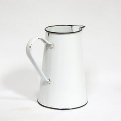 White Enamel Water Jug