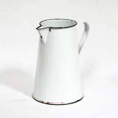 White Enamel Water Jug