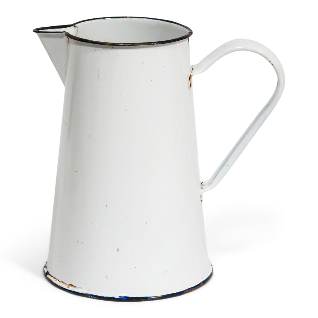 White Enamel Water Jug