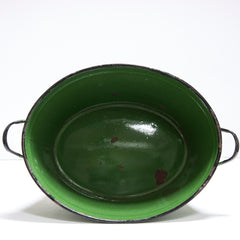 Green enamel bath