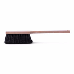 A long-handled natural horsehair brush with a beechwood handle that will deal with all your dustpan and brushing needs. 
