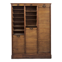 Triple Tambour Filing Cabinet