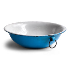 Miniature Blue Enamel Basin