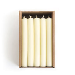 Church candles box of 25 6" x 3/4" handmade