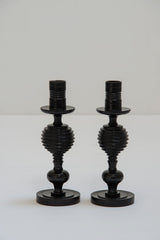 Pair Ebony Candlesticks