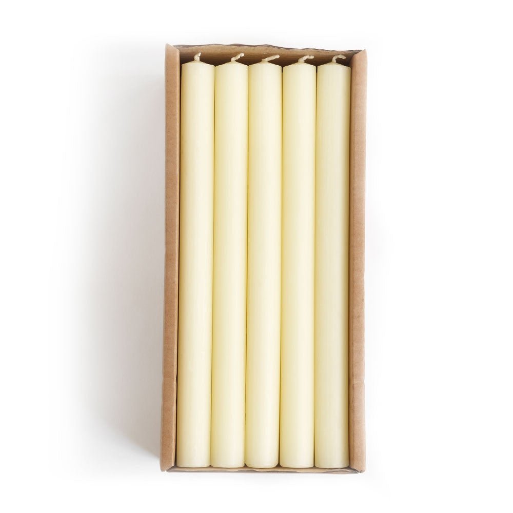 Church candles box of 25 9" x 3/4" handmade