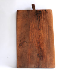 Large, thick rectangular antique baker's board, polished and with a good weight: L 76cm W 46cm