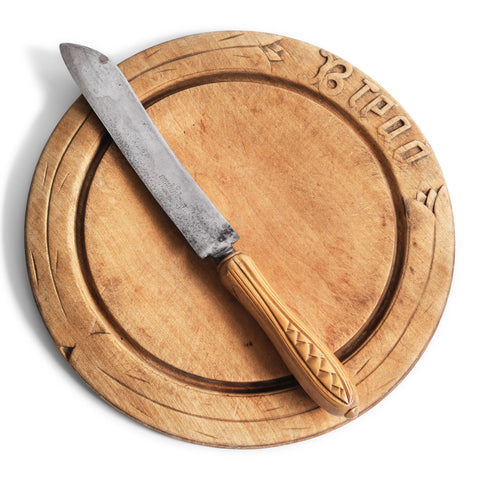 Victorian Breadboard & Bread Knife