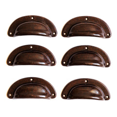 A really good set of 1930s Bakelite D-cup pull handles, and with their original screws.