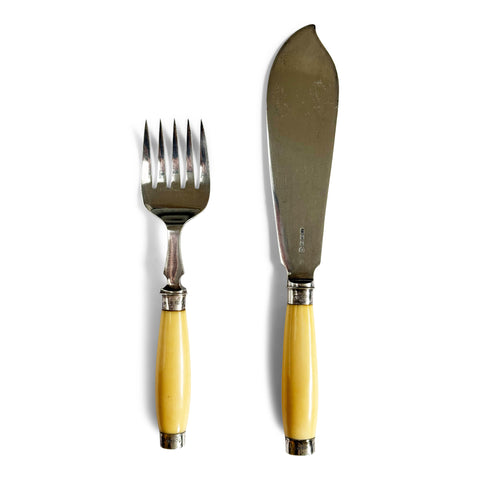 Bone Handle Fish Servers