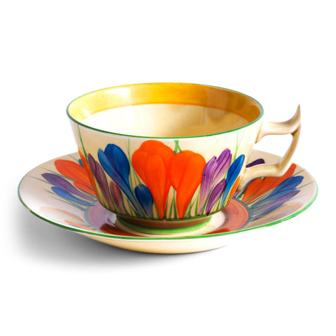 Clarice Cliff Crocus Athens Cup & Saucer