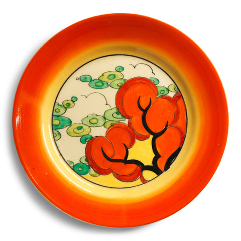 Clarice Cliff Orange Erin Tea For Two Plate