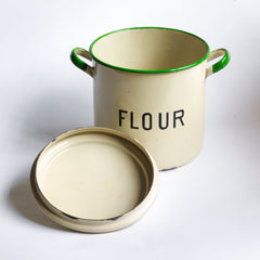Enamel Flour Bin