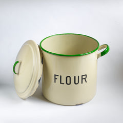 Enamel Flour Bin