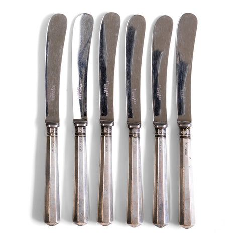 Set 6 Sterling Silver Butter Knives