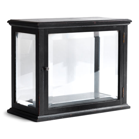 Victorian Ebony & Bevelled Glass Vitrine