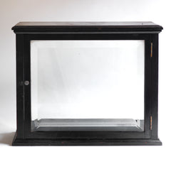 Victorian Ebony & Bevelled Glass Vitrine