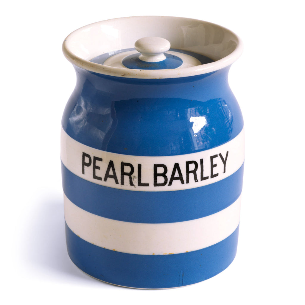 T G Green Pearl Barley Storage Jar