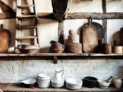 Rustic breadboards and kitchen ceramics at A G Hendy & Co Hastings