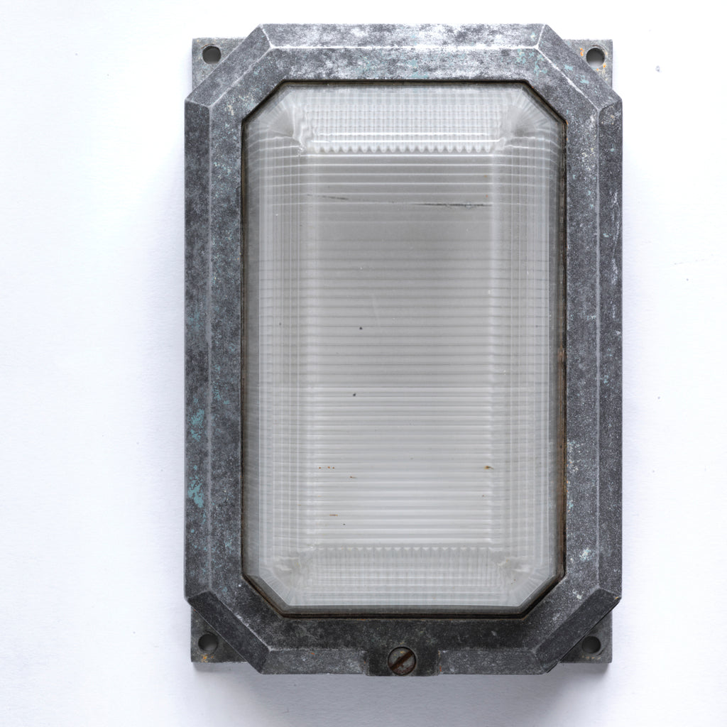 Led Bulkhead Prismatic Rectangular Vintage Bulkhead Lights with Prismatic Glass Shades – A G Hendy & Co ...