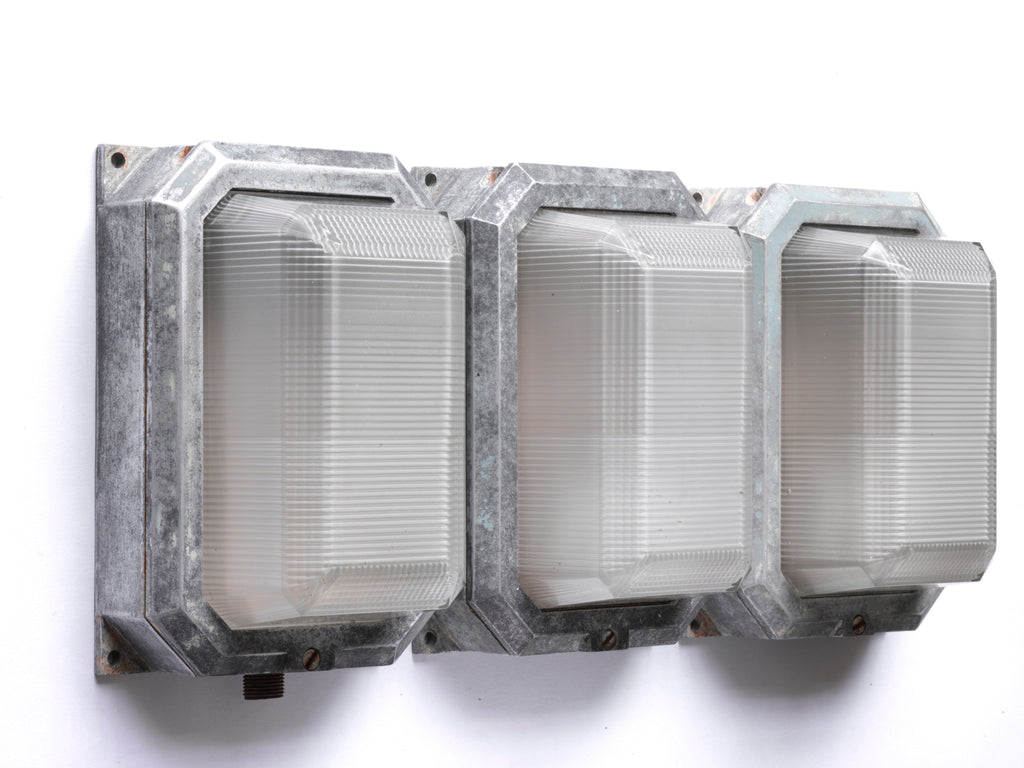 Led Bulkhead Prismatic Rectangular Vintage Bulkhead Lights with Prismatic Glass Shades – A G Hendy & Co ...