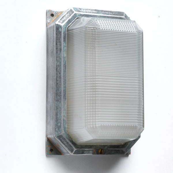 Led Bulkhead Prismatic Rectangular Vintage Bulkhead Lights with Prismatic Glass Shades – A G Hendy & Co ...