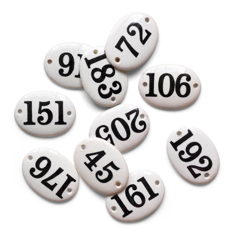 Ironstone ceramic numbers