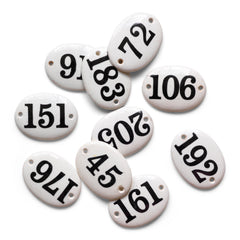 Ironstone ceramic numbers