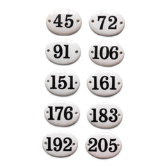 Ironstone ceramic numbers