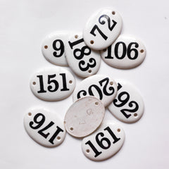 Ironstone ceramic numbers