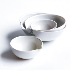 Vintage laboratory pouring bowls