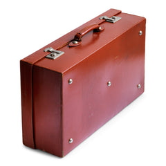 Ox Blood Leather Suitcase