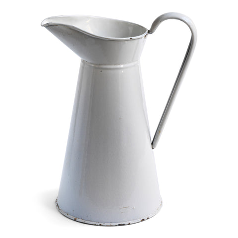 White Enamel Ewer