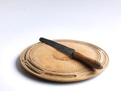 Antique Bread Board & Bread Knife